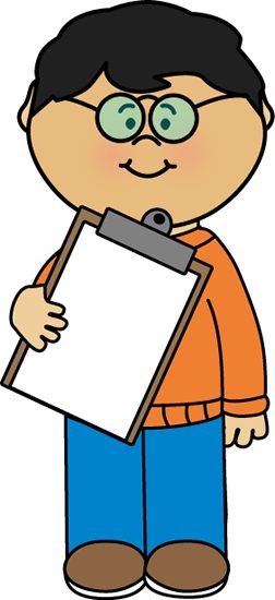 boy with clipboard